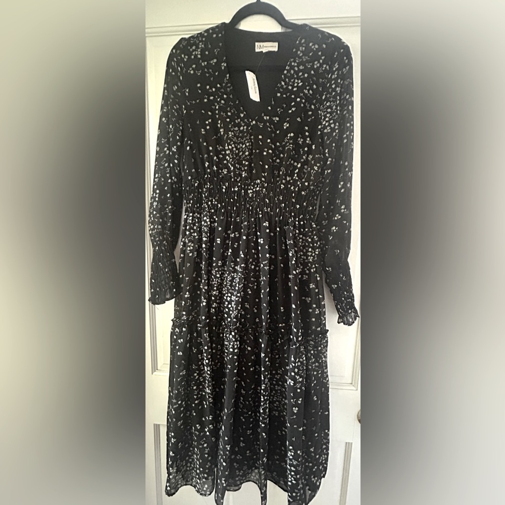 Vintage Neimen Marcus floral maxi dress Size 8